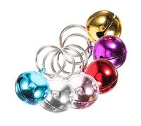 Balacoo Lot De 6 Petites Cloches Décoratives en Acier Inoxydable Couleur Mixte 18 Mm pour Collier D’Animaux, Ornements Artisanaux Vintage, Accessoires Festive pour Chats Et Chiens