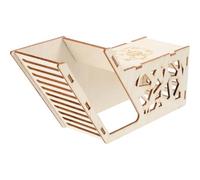 Balacoo Maison en Bois pour Hamster avec Cachette Ludique et Rampe d'escalade, Stimulant pour Petits Animaux et Hérissons, Design Charmant et Environnement Divertissant