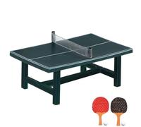Balacoo Miniature Table Tennis Table Set for Dollhouse Decoration Smooth Resin Surface Creative Simulation Accessory for Miniature Scenes and Home Décor