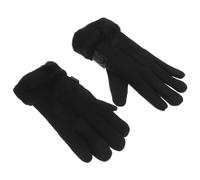 Balacoo Moufles Chauffants pour Femmes, Noir, Tactile, pour Activités | Daim et Coral Fleece, Alimentation par Batterie Externe, Résistance à Chaleur, Maintien des Mains au Chaud