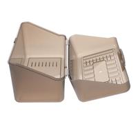 Balacoo Organisateur de Cartes de Visite en Pp Café, Boîte Rigide Design Simple et Élégant, Négociation Commerciale Rangement de Bureau