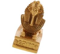 Balacoo Ornement D'aquarium en Résine Sphinx Doré, Décoration de Bureau