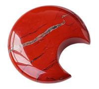 Balacoo Ornement de Lune en Pierre de Cristal Naturelle, Décoration Intérieure et Accessoire Méditatif, Pierre de Cristal Forme de Lune 4,5-6 CM