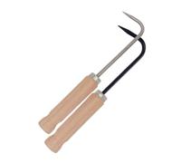 Balacoo Outil de Désherbage Manuel Lot de 2 Pièces en Acier Inoxydable Manche en Bois, Déracinateur Ergonomique pour Ameublir Le Sol pour Jardinage Quotidien