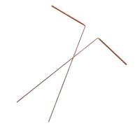 Balacoo Outil de divination durable 2 pièces baguette de sourcier en cuivre 30 cm pour exploration spirituelle et chasse à l'eau avec finition soignée