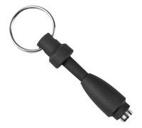 Balacoo Ouvre-Trou à Cigares Portable en Acier Inoxydable Silicone, Accessoire de Poche pour Usage Lors de Soirées Entre Fumeurs