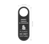 Balacoo Panneau de Porte Double Face en Cuir 240X80Mm pour Maternité, Panneau Suspendu « Ne Pas Déranger » pour Salle de Soins et Allaitement, Utilisation en Maison et Hôpital