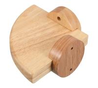 Balacoo Petite Étagère D’Angle Murale en Bois Beige, Courbe Moderne | Rangement Mural pour Coins, Installation Rapide Matériel Fourni, pour Livres et Enceintes