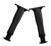 Balacoo Pieds Réglables de Cadre de Lit en Polypropylène Lot de 2, Rehausseurs de Meubles Pratiques, Hauteur Ajustable 15-28,5 CM, Soutien Central pour Sommier à Lattes