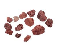 Balacoo Pierres Volcaniques Décoratives Rouges 500g pour Aquarium, Pierre Naturelle Offrant Cachette et Décoration Élégante pour Poissons