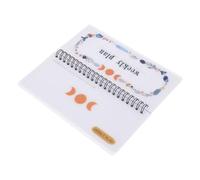 Balacoo Planificateur Académique Hebdomadaire Portable en Papier Spirale, Carnet de Notes Multifonction pour Étudiants, pour Organiser Emplois du Temps