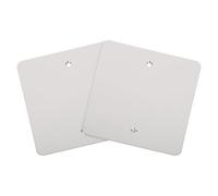 Balacoo Plaques Murales en Acier Inoxydable 120 Mm Lot de 2 Cache-prises Murales Vierges Résistantes la Chaleur pour Boîtes de Jonction et Prises Électriques Protection Intérieure