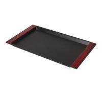 Balacoo Plateau à Dessert et Antidérapant en Polypropylène Multifonction Noir, Léger Accessoire Moderne pour Table de Nuit ou Commode pour ou Table de Nuit Commode