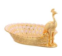 Balacoo Plateau de Fruits Décoratif en Métal Doré pour Fêtes et Repas | Grosse Capacité, Usage Polyvalent, Style Élégant et Orné, pour Fruits et Noix, Salon et Salle à Manger