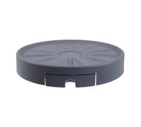 Balacoo Plateau Mobile pour Pots de Fleurs, Soucoupe Ronde avec Tiroir | Pp Gris, Roues Pivotantes 360°, Gestion de L’eau, pour Plantes Lourdes, Balcon et Extérieur