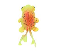 Balacoo Poisson en Silicone Décoratif Lumineux pour Aquarium en Verre, Simulation Réaliste de Poisson Rouge, pour L'aménagement Paysager D'aquarium