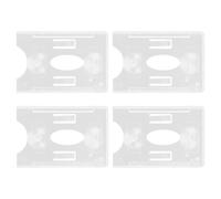 Balacoo Porte-Badges Support Ticket de Stationnement en Plastique Rigide Lot de 4 Accessoires Voiture Élagnants Ventouse Solide Compatibles Longue Distance pour Pare-Brise