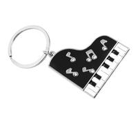 Balacoo Porte-clés Clavier de Piano Multifonction en Métal Noir Design Chic et Toucher Confortable, Accessoire de Paquet Amateurs de Musique