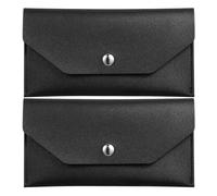 Balacoo Portefeuille Enveloppe Argenté Réutilisable en Simili Cuir 2 Pièces pour Gestion Budgétaire Femmes Couleur Aléatoire