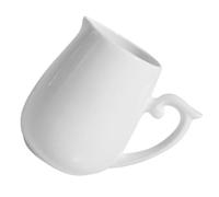 Balacoo Pot à Lait en Céramique Blanche 160ml Poignée Facile à Verser pour Restaurant Occidental Design Moderne et Pratique