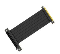 Balacoo Rallonge Pci 3.0 16x en Cuivre Noir, Transmission Stable et Prévention de L'écran Bleu, Câble à Angle Droit 90 Degrés, Épaisseur Jusqu'à 3u pour Carte Graphique