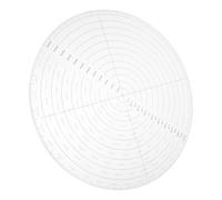 Balacoo Règle Acrylique Ronde pour Patchwork et Couture Gabarit Transparent avec Centre Précis Outil pour Dessin de Cercles et Projets DIY