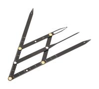 Balacoo Règle de Mesure des Sourcils et Facile à Utiliser en Acier Inoxydable Ratio D'or, Outil de Positionnement Précis pour Sourcils et Lèvres