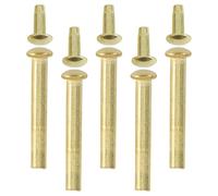 Balacoo Rivets à Tige Métallique Or pour Réparation Éventails Pliants, Lot de 5 Ensembles, Capuchon Rond 3mm, Remplacement de l'Axe d'un Éventail à Main