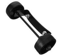 Balacoo Roue Pivotante Noire pour Chauffage à Gaz, Poulie Basse Profil en Fer et Plastique, Installation Facile pour Décor Maison et Tout Environnement
