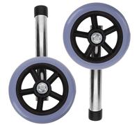 Balacoo Roues Universelles pour Déambulateur, Accessoires Pratiques pour Marcheurs, en Acier Inoxydable Caoutchouc, Légères et Résistantes à L'usure, pour Usage Intérieur