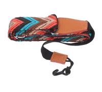 Balacoo Sangle Réglable pour Ukulélé 21-26 Pouces Crochet Double J, Ceinture en Cuir et Nylon sans Perçage, Bandoulière Pratique pour Épaule Ukulélé