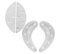 Balacoo Semelles de Réparation et Aventures en Plein pour Travaux de Construction en Fer Argenté, Protection Facile à Remplacer, 2 Paires pour Talons de Bottes pour Chaussures et Bottes