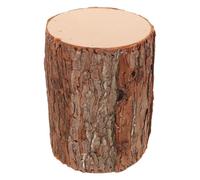 Balacoo Souche Décorative en Bois Réaliste, Style Rustique pour Noël | Texture D’écorce Soignée, Grain Fin, pour Bougies Chauffe-plat et Mini Sapins, Vitrine ou Table