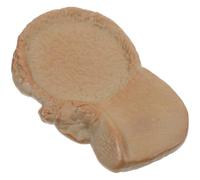 Balacoo Soucoupe pour Plantes D'intérieur en Céramique, Base Hydroponique | Support Décoratif pour Rebord de Fenêtre, Usage Jardinage, Coloris Kaki, Style Rustique et Élégant