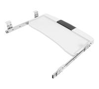 Balacoo Support de Clavier en PP Plastique et Acier Inoxydable Coulissant sous Bureau Tiroir Renforcé Résistant à l'usure, Pratique pour Espace de Travail Bureau