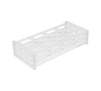 Balacoo Support de Cuvettes Acrylique Transparent Emplacements Porte-cuvettes Stable pour Laboratoire Chimie et Biologie Organiseur Précis pour Analyse et Séchage des Échantillons