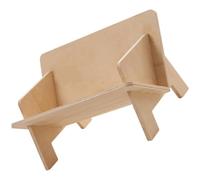 Balacoo Support de Livre de Bureau en Bois, Étagère Inclinée Moderne Beige