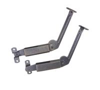 Balacoo Support de Ressort D'armoire en Métal Solide, Bras de Ressort à Longue Portée Facile à Utiliser pour Boîte en Bois, Lot de 2 Pièces Argentées Pratiques