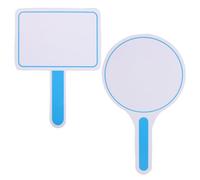Balacoo Tableaux de Score Effaçables à Sec Portables en Écume Bleu, Légers et Réutilisables, Lot de 2 Pièces Ronds et Carrés pour Activités Scolaires et Compétitions
