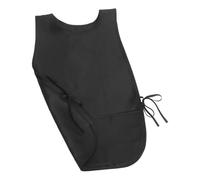 Balacoo Tablier de Cuisine Unisexe Réglable Imperméable Protection Éclaboussures Huile Adapté Coiffure Salon Barbier et Ménage Facile à Porter et Entretenir Noir Solide