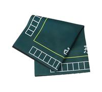Balacoo Tapis de Jeu Mahjong Protection Solide Carré en Polyester et Caoutchouc Vert et Surface Antidérapante pour Jetons et Supports de Cartes