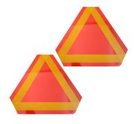 Balacoo Triangle de Sécurité Réfléchissant pour Voiture, Panneau D'avertissement Triangulaire en Aluminium, 2 Pièces, pour Situations D'urgence sur Route