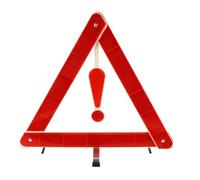 Balacoo Triangle de Signalisation Voiture Pliable en Plastique Résistant la Pluie Vent pour Usage D'urgence et Sécurité Nocturne