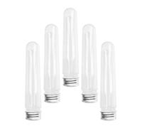 Balacoo Tubes de Rangement Organisateur de Ficelles Lot de 5 pour Lacets en Plastique Transparent Couvercle Portable Léger et Solide pour Voyages