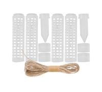 Balacoo Tuteur en Mousse 2 Ensembles, Support Blanc en Plastique | Conception Creuse Intégrée, Limite L’étalement des Végétaux Rampants, pour Plantes D’intérieur et Culture en Pot