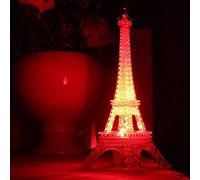 Balacoo Veilleuse Tour Eiffel Tour Eiffel Lumineuse Décoration De Noël Illuminée Ornement Tour Eiffel Lampe De Bureau Centre De Table Tour Eiffel LED Lampe Tour Eiffel 3D Miniature France