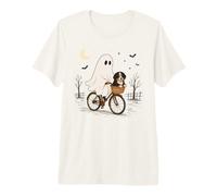 Balade À Vélo Fantôme avec Chien De Montagne des Bernois T-Shirt Haut de Gamme