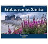 Balade au cœur des Dolomites (Calendrier mural 2026 DIN A3 horizontal), CALVENDO calendrier mensuel