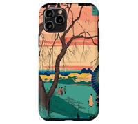 Balade du Soir À Edo Paysage Ukiyo-e Sérénité Art Japonais Coque pour iPhone 11 Pro