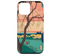 Balade du Soir À Edo Paysage Ukiyo-e Sérénité Art Japonais Coque pour iPhone 12 Mini